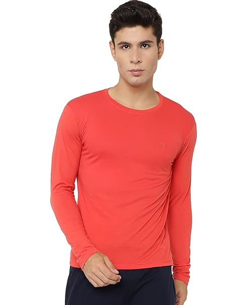 CHKOKKO Men’s Cotton Regular Fit Full Sleeves T-Shirt