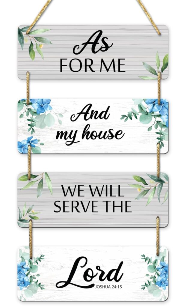 AR Creative As For Me And My House – Bible Verse Wall Hanging For Home Decoration, Bible Quotes MDF Wooden Wall Art, Bible Verse, Home, Office Decor, Wall Wood Hanger (15 inch x 11 inch)