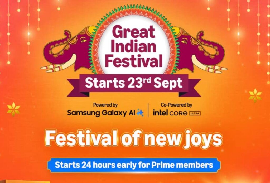 Amazon Great Indian Festival 2025 Sale Date Revealed – Starts Sept 23 | 24 Hrs Early Access for Prime Members